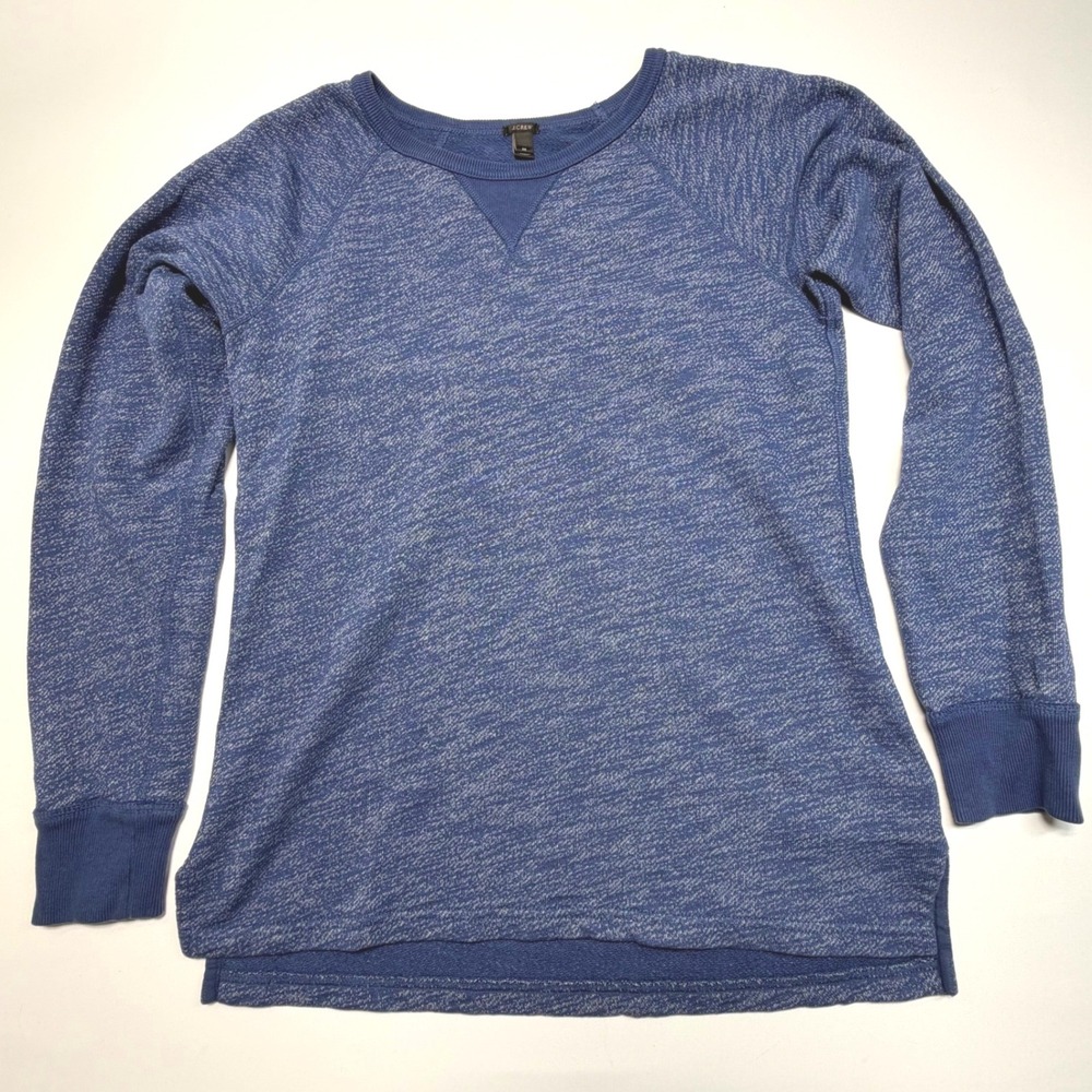 J.Crew Textured Crewneck Sweatshirt Blue Heather Men's Medium